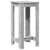 vidaXL Τραπέζι Μπαρ Γκρι Σκυροδέματος 51x50x103,5 εκ. Επεξ. Ξύλο