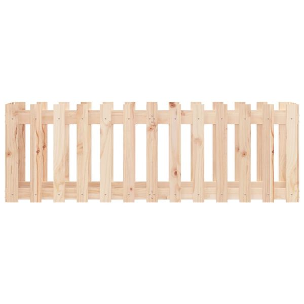 vidaXL Ζαρντινιέρα Υπερυψωμένη Σχ Φράχτη 150 x 50 x 50 εκ. Μασίφ Πεύκο
