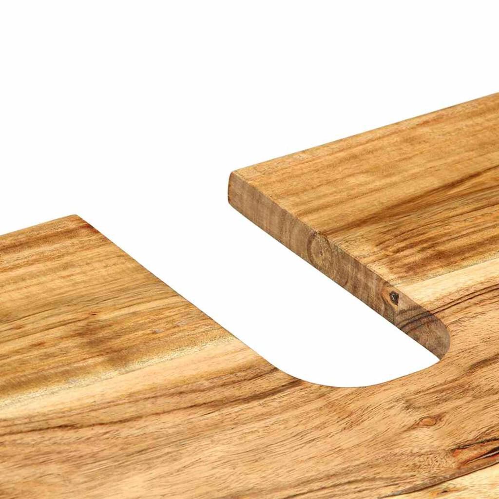 vidaXL Ντουλάπα Μπάνιου Καφέ 62 x 33 x 58 εκ. Μασίφ ξύλο ακακίας