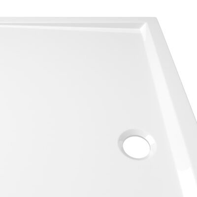 vidaXL Βάση Ντουζιέρας Ορθογώνια Λευκή 80 x 90 εκ. από ABS