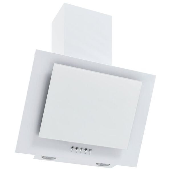 vidaXL Απορροφητήρας Τοίχου RGB LED 60 εκ. Ανοξ. Ατσάλι & Ψημένο Γυαλί