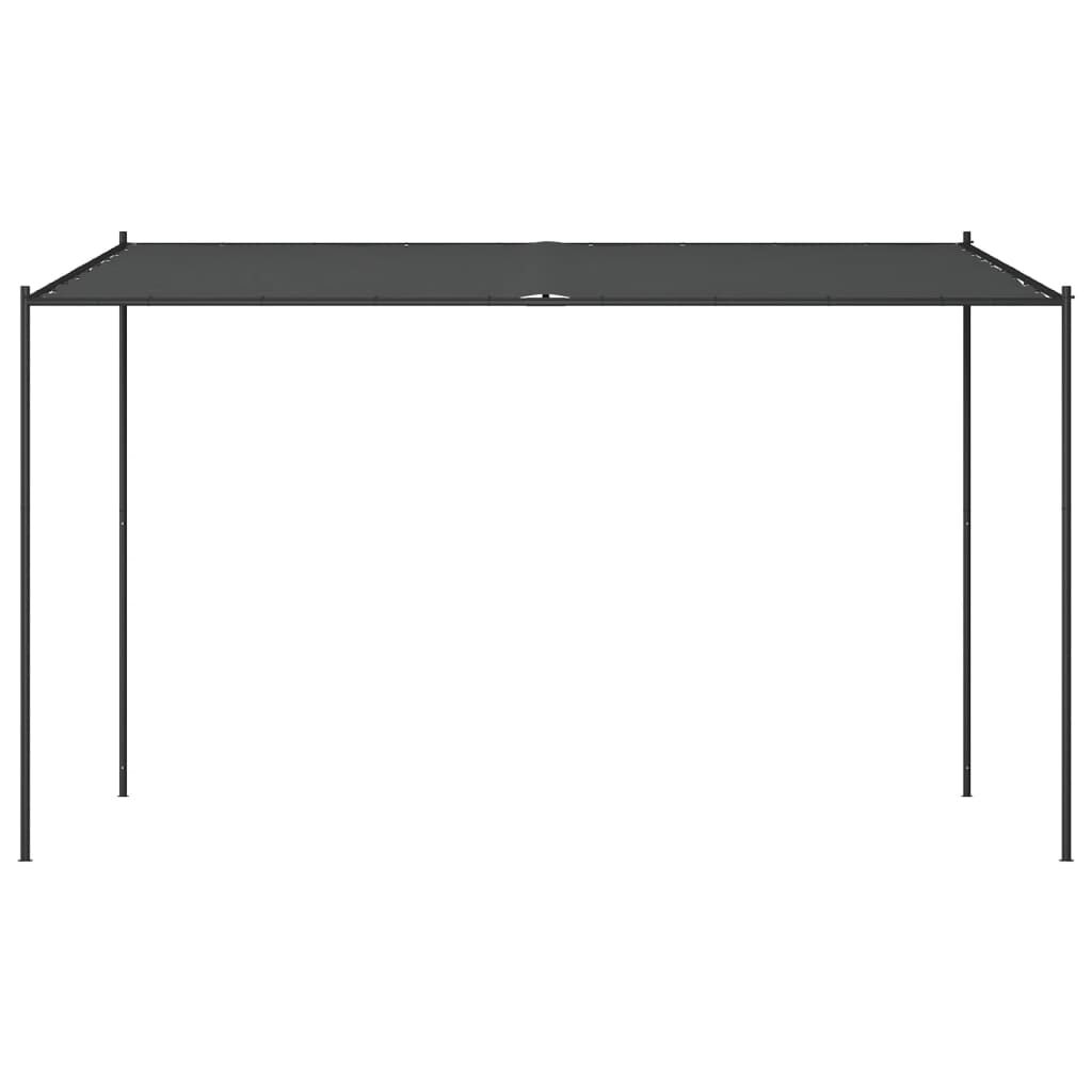 vidaXL Κιόσκι Ανθρακί 4x4 μ. 180 γρ/μ² από Ύφασμα και Ατσάλι