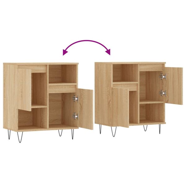 vidaXL Συρταριέρα Sonoma Δρυς 60x35x70 εκ. Επεξεργασμένο Ξύλο