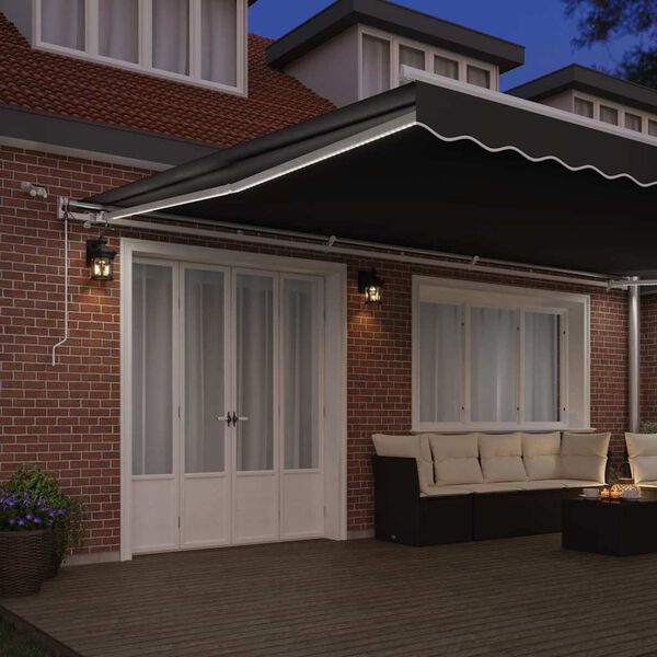 vidaXL Αντιανεμικό με Λευκό 6 x 3,5 μ Μέταλλο