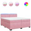 vidaXL &Kappa;&rho;&epsilon;&beta;ά&tau;&iota; Boxspring &mu;&epsilon; &Sigma;&tau;&rho;ώ&mu;&alpha; &Rho;&omicron;&zeta; 200x200 &epsilon;&kappa;. &Beta;&epsilon;&lambda;&omicron;ύ&delta;&iota;&nu;&omicron;