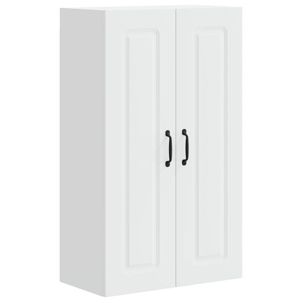 vidaXL Κρεμαστό ντουλάπι κουζίνας με ράφι Λευκό 60 x 31 x 100 εκ.