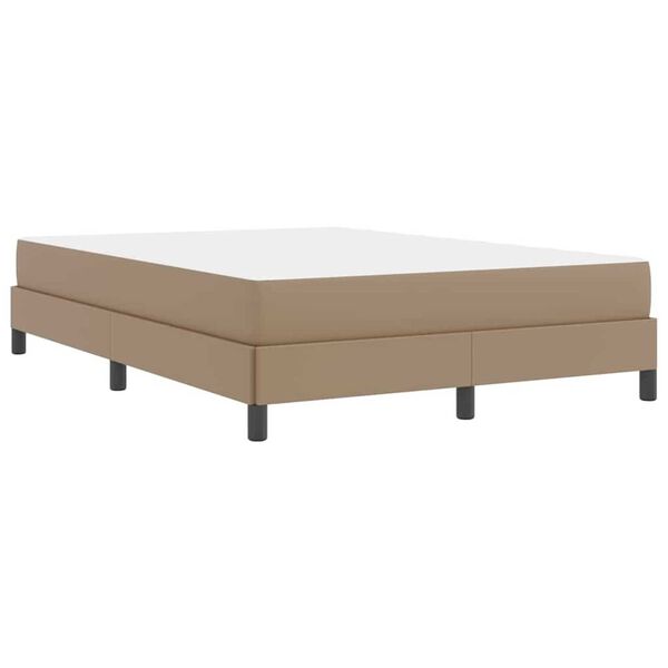 vidaXL Κρεβάτι Άλλο Καπουτσίνο 140 x 200 cm Τεχνητό δέρμα