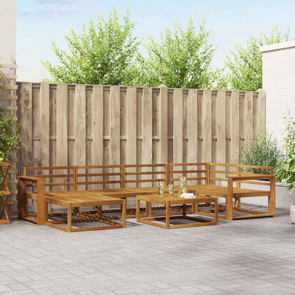 vidaXL &Sigma;&epsilon;&iota;&rho;ά &Kappa;&alpha;&nu;&alpha;&pi;έ &Epsilon;&xi;&omega;&tau;&epsilon;&rho;&iota;&kappa;&omicron;ύ 7 pcs &Phi;&upsilon;&sigma;&iota;&kappa;ό &Sigma;&tau;&epsilon;&rho;&epsilon;ό &Xi;ύ&lambda;&omicron; &Alpha;&kappa;&alpha;&kappa;ί&alpha;&sigmaf;