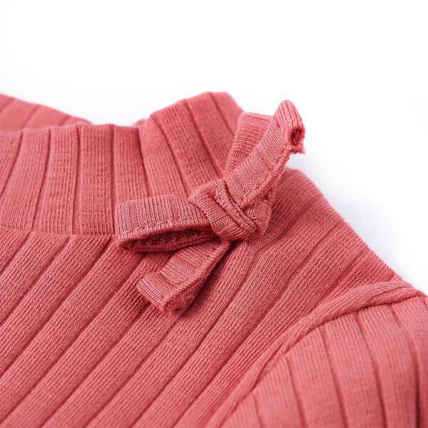 Μπλουζάκι Παιδικό Μακρυμάνικο Παλαιωμένο Ροζ 116