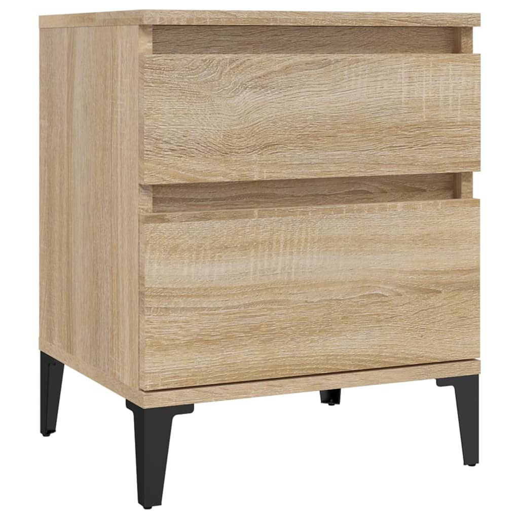 vidaXL Κομοδίνα 2 τεμ. Sonoma Δρυς 40 x 35 x 50 εκ.