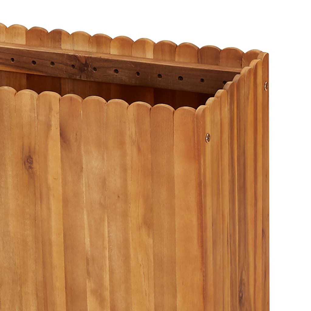 vidaXL Ζαρντινιέρα Υπερυψωμένη 150 x 30 x 50 εκ. Μασίφ Ξύλο Ακακίας