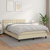 vidaXL &Kappa;&rho;&epsilon;&beta;ά&tau;&iota; Boxspring &mu;&epsilon; &Sigma;&tau;&rho;ώ&mu;&alpha; &Kappa;&rho;&epsilon;&mu; 140x200&epsilon;&kappa;. &alpha;&pi;ό &Sigma;&upsilon;&nu;&theta;&epsilon;&tau;&iota;&kappa;ό &Delta;έ&rho;&mu;&alpha;