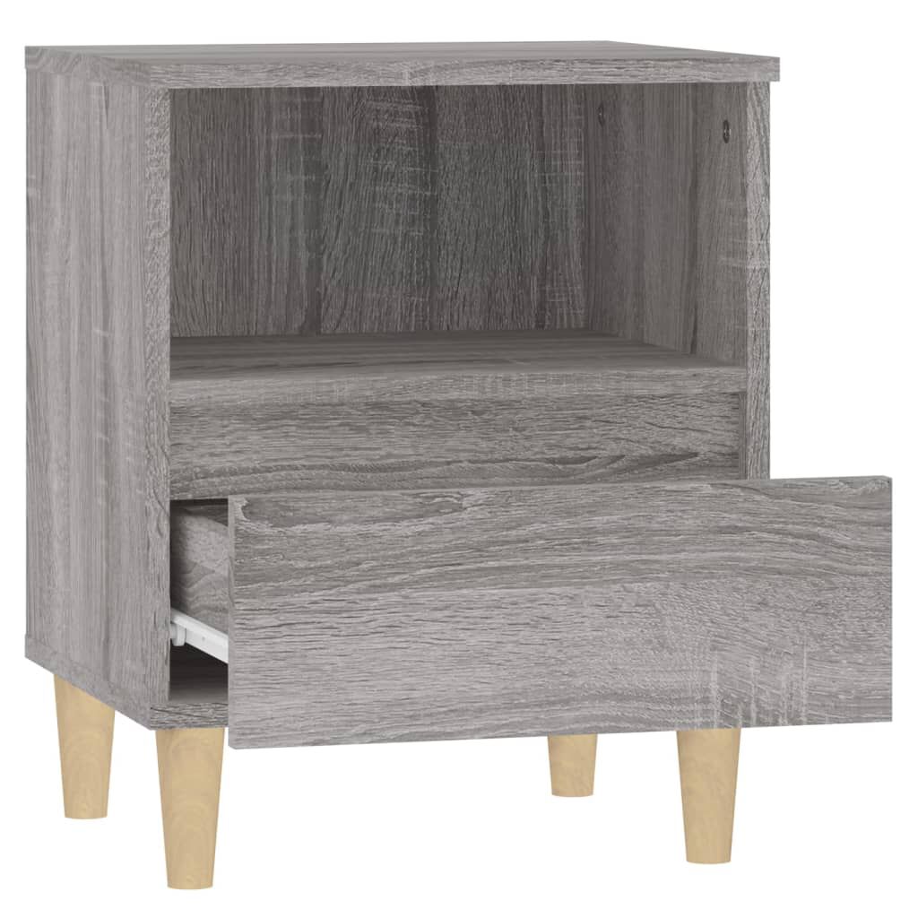 vidaXL Κομοδίνα 2 Τεμ. Γκρι Sonoma 40x35x50 εκ.