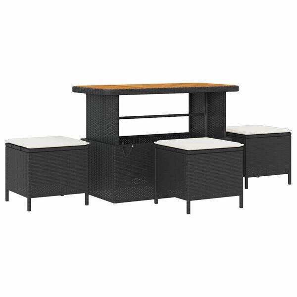 vidaXL &Sigma;&epsilon;&tau; &Kappa;&alpha;&nu;&alpha;&pi;έ &Kappa;ή&pi;&omicron;&upsilon; 14 pcs &Mu;&alpha;ύ&rho;&omicron; &kappa;&alpha;&iota; &Kappa;&rho;έ&mu;&alpha; &sigma;&upsilon;&nu;&theta;&epsilon;&tau;&iota;&kappa;ό &rho;&alpha;&tau;ά&nu;