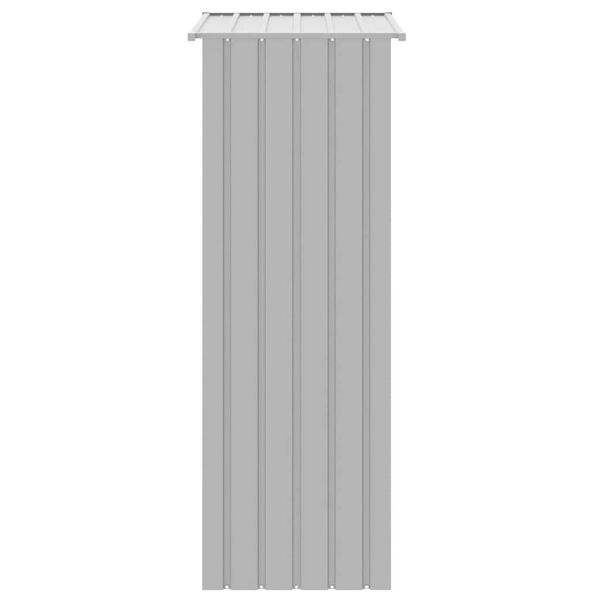 vidaXL Κλουβί Πουλιών Γκρι 115x78x200 εκ. από Γαλβανισμένο Χάλυβα