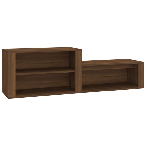 vidaXL Παπουτσοθήκη Καφέ Δρυς 150x35x45 εκ. από Επεξεργασμένο Ξύλο