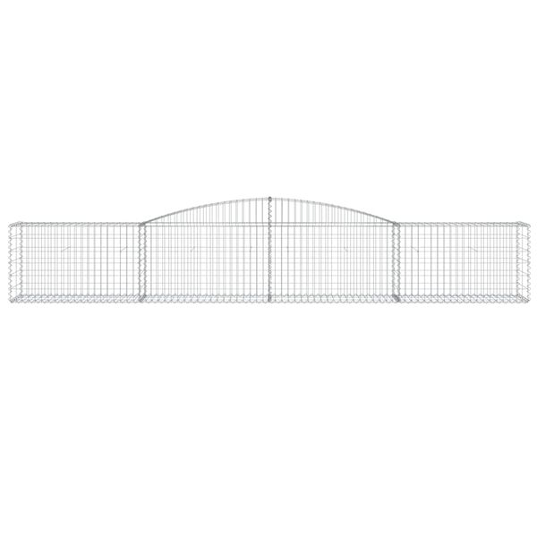vidaXL Συρματοκιβώτια Τοξωτά 10 τεμ. 400x50x60/80 εκ. Γαλβαν. Ατσάλι