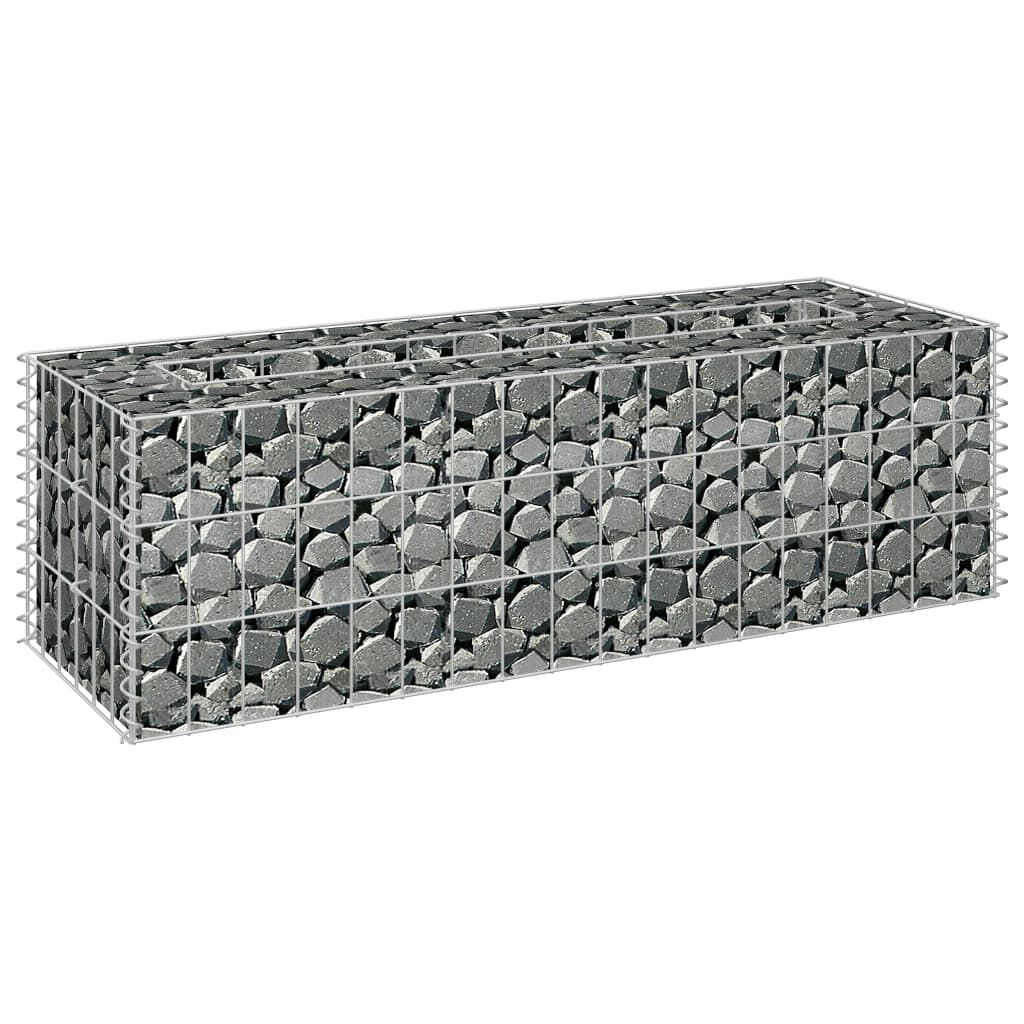vidaXL Συρματοκιβώτιο-Γλάστρα Υπερυψωμένη 90x30x30 εκ. Γαλβ. Χάλυβας