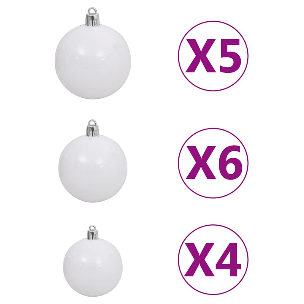 vidaXL Χριστουγεν. Δέντρο Τεχνητό Αρθρωτό με 150 LED & Μπάλες 150 εκ.