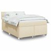 vidaXL &Kappa;&rho;&epsilon;&beta;ά&tau;&iota; Boxspring &mu;&epsilon; &Sigma;&tau;&rho;ώ&mu;&alpha; &Kappa;&rho;&epsilon;&mu; 160x200 &epsilon;&kappa;. &Upsilon;&phi;&alpha;&sigma;&mu;ά&tau;&iota;&nu;&omicron;