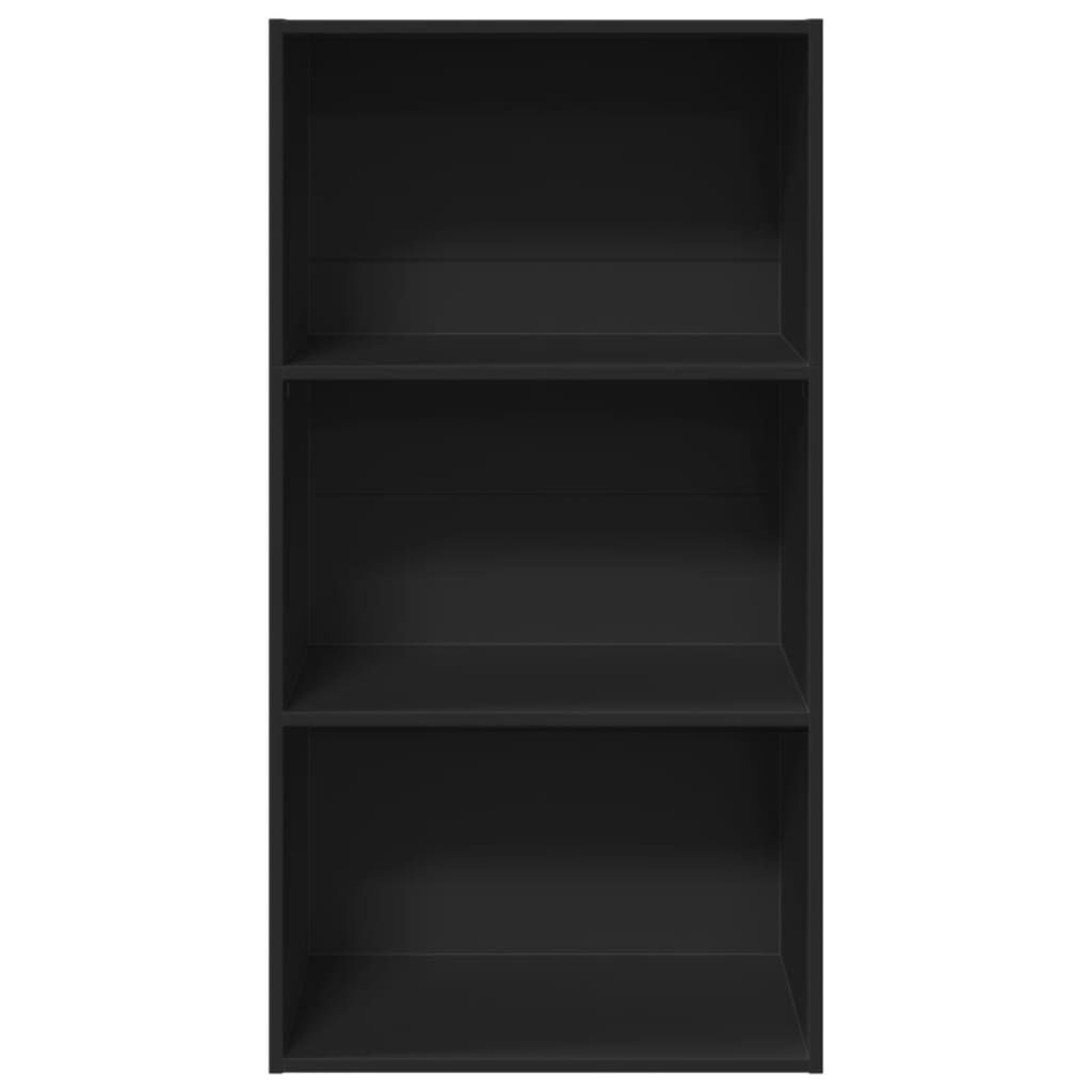 vidaXL Βιβλιοθήκη Μαύρη 60x30x114 εκ. από Επεξεργασμένο Ξύλο