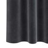 vidaXL Κουρτίνες με κουρτίνες 2 pcs Σκούρο γκρι 140 x 140 cm Βελούδο