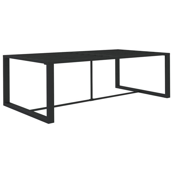 vidaXL Τραπεζαρία Εξωτερικού Χώρου Ανθρακί 120x60x66 εκ. από Αλουμίνιο