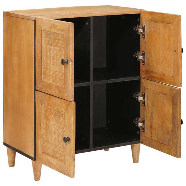 vidaXL Πλαϊνό γραφείο Ανοιχτό καφέ 33.5 x 60 x 75 εκ