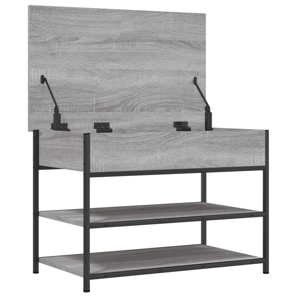 vidaXL Παπουτσοθήκη Γκρι Sonoma 70x42,5x50 εκ. από Επεξεργασμένο Ξύλο