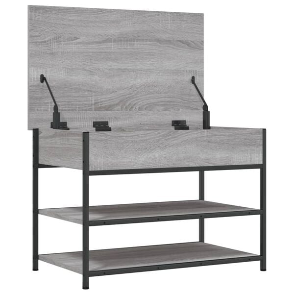vidaXL Παπουτσοθήκη Γκρι Sonoma 70x42,5x50 εκ. από Επεξεργασμένο Ξύλο