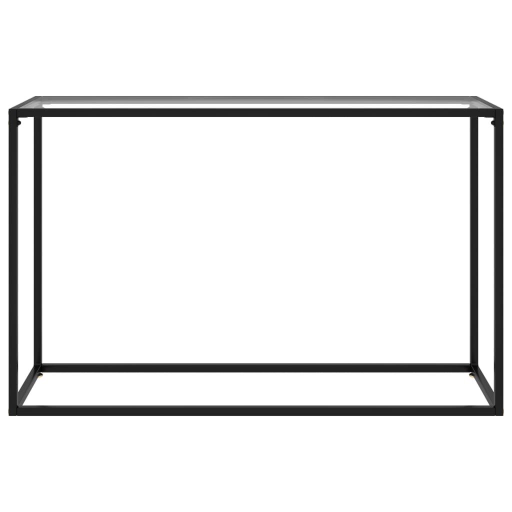 vidaXL Τραπέζι Κονσόλα Διαφανές 120 x 35 x 75 εκ. από Ψημένο Γυαλί