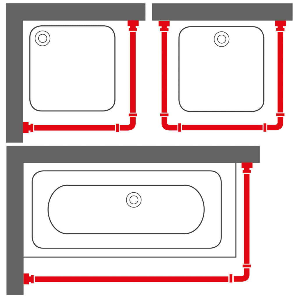 Sealskin Σιδηρόδρομος Κουρτίνας Μπάνιου Σετ Easy-Roll Μαύρος