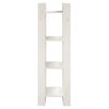 vidaXL Βιβλιοθήκη/Διαχωριστικό Χώρου Λευκό 41x35x125 εκ. Μασίφ Πεύκο