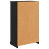 vidaXL Highboard &Mu;&alpha;ύ&rho;&eta; &Omicron;&xi;&upsilon;ά 60 x 35,5 x 103,5 &epsilon;&kappa;. &Epsilon;&pi;&epsilon;&xi;&epsilon;&rho;&gamma;&alpha;&sigma;&mu;έ&nu;&omicron; &xi;ύ&lambda;&omicron;