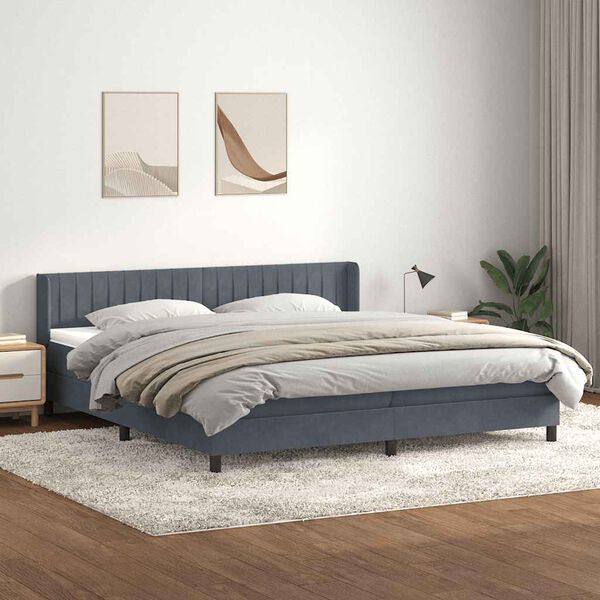 vidaXL &Kappa;&rho;&epsilon;&beta;ά&tau;&iota; Boxspring &mu;&epsilon; &Sigma;&tau;&rho;ώ&mu;&alpha; &Sigma;&kappa;&omicron;ύ&rho;&omicron; &Gamma;&kappa;&rho;&iota; 180x210 &epsilon;&kappa;. &Beta;&epsilon;&lambda;&omicron;ύ&delta;&iota;&nu;&omicron;