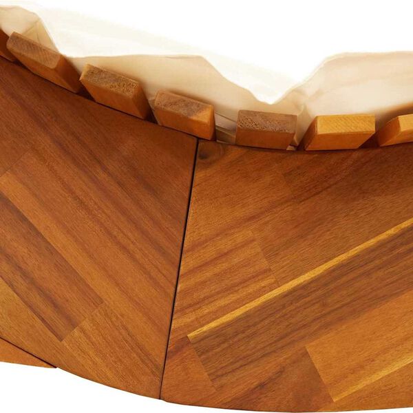 vidaXL Ξαπλώστρα 2 pcs Καφέ 60 x 154 x 74εκ Μασίφ ξύλο ακακίας