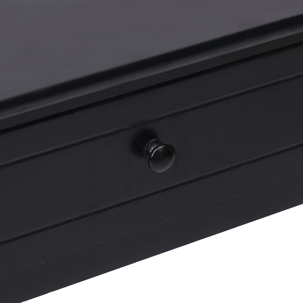 vidaXL Τραπέζι Κονσόλα Μαύρο 90 x 30 x 77 εκ. Ξύλινο