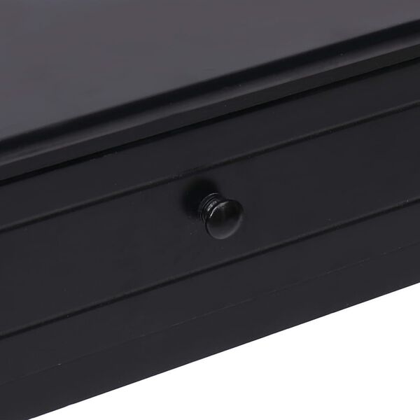 vidaXL Τραπέζι Κονσόλα Μαύρο 90 x 30 x 77 εκ. Ξύλινο