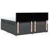 vidaXL Κρεβάτι Boxspring με Στρώμα Σκούρο Γκρι 180x200 εκ Υφασμάτιν