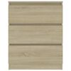 vidaXL Συρταριέρα Sonoma Δρυς 60 x 35 x 76 εκ. Επεξεργασμένο Ξύλο