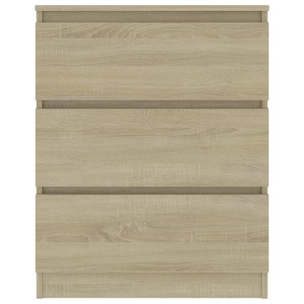 vidaXL Συρταριέρα Sonoma Δρυς 60 x 35 x 76 εκ. Επεξεργασμένο Ξύλο