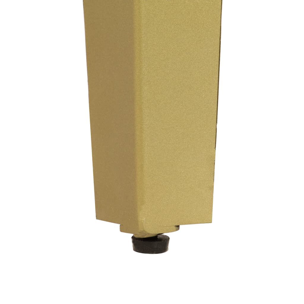 vidaXL Τραπέζι Κονσόλα Γκρι / Μπρονζέ 110x35x76 εκ. Μασίφ Ξύλο Μάνγκο