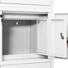 vidaXL Ντουλάπα Γραφείου Λευκή 90 x 40 x 180 εκ. Ατσάλινη