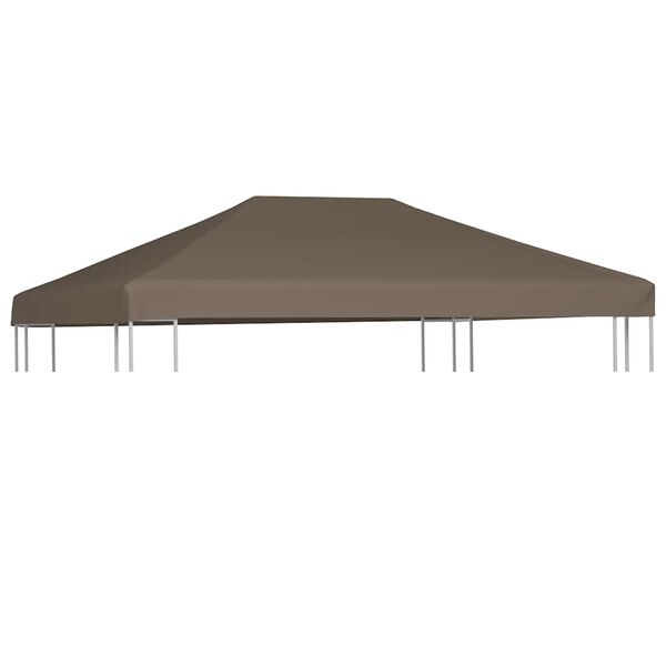 vidaXL Κάλυμμα για Κιόσκι Χρώμα Taupe 3 x 4 μ. 310 γρ./μ²