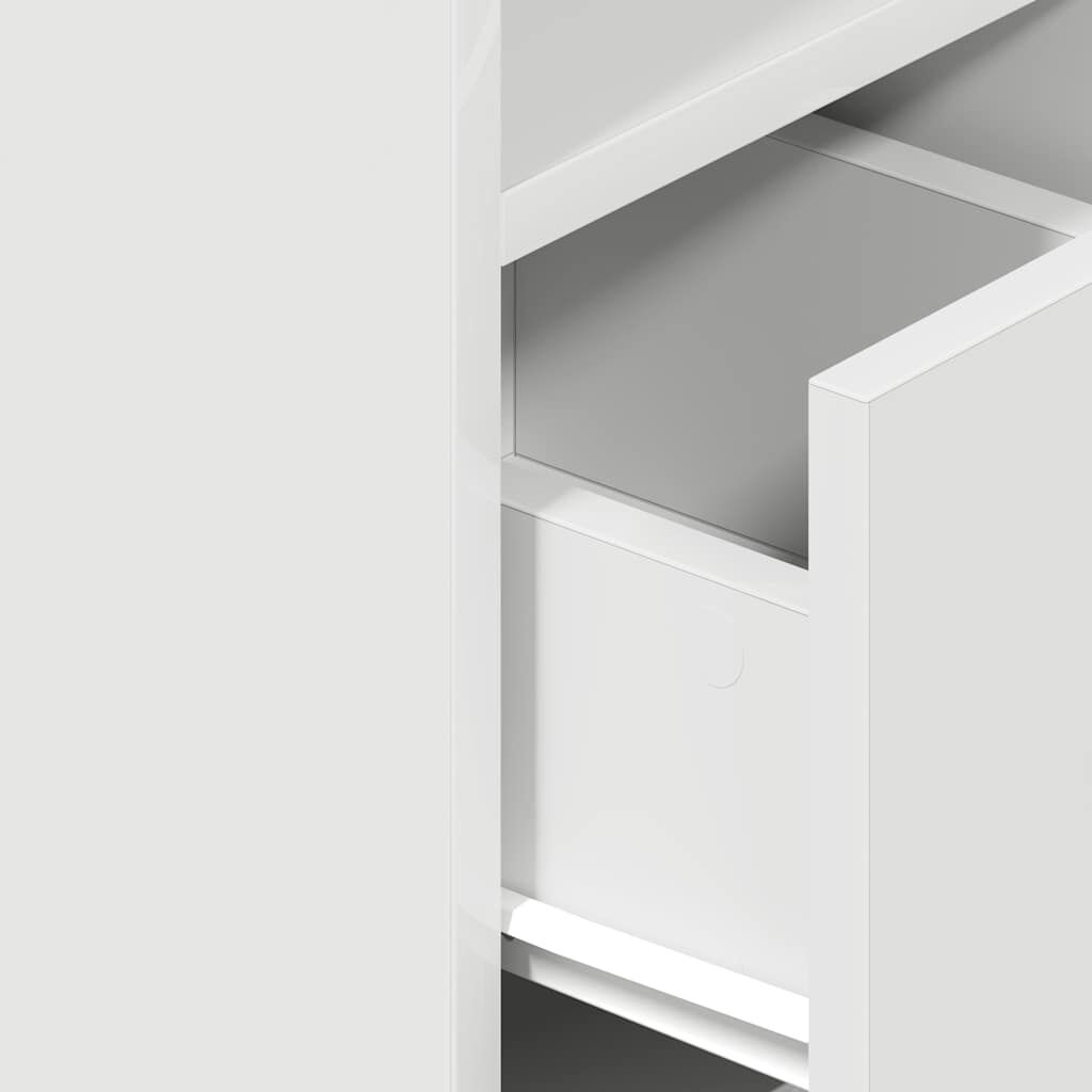 vidaXL Κομοδίνο με συρτάρι Λευκό 25x31x66 cm