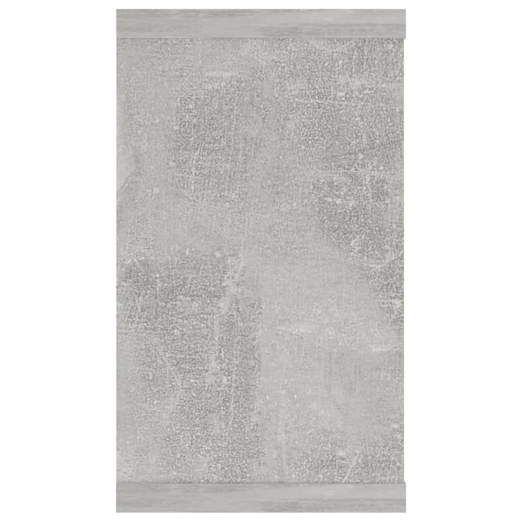vidaXL Ράφια Κύβοι Τοίχου 2 τεμ. Γκρι Σκυρ. 80x15x26,5 εκ. Επεξ. Ξύλο