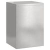 vidaXL Βάση φυτών 2 pcs Ασημί 24 x 24 x 35 εκ. Ανοξείδωτο ατσάλι