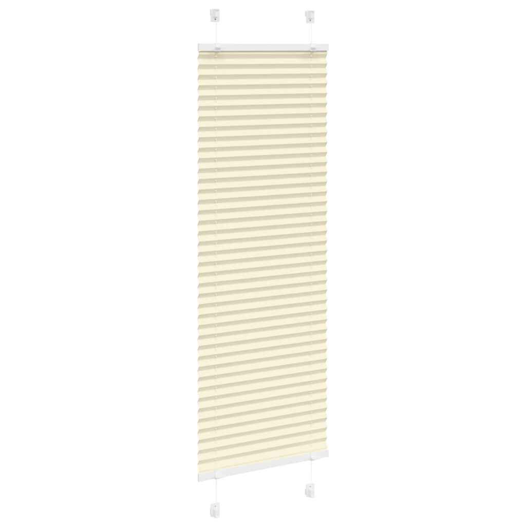 vidaXL Πλισέ περσίδα Κρέμα 40x150 cm Πλάτος υφάσματος 39,4 cm