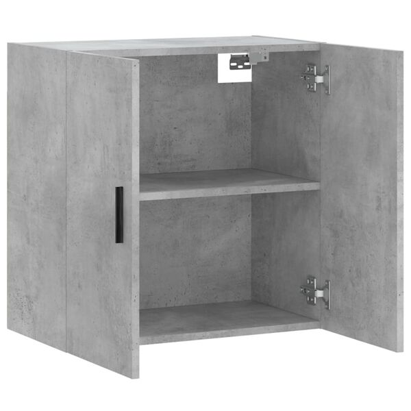 vidaXL Ντουλάπι Τοίχου Γκρι Σκυροδέματος 60x31x60 εκ. Επεξεργ. Ξύλο