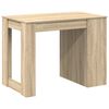 vidaXL Γραφείο με συρτάρι και ράφι Δρυς sonoma 102x62x77,5 cm